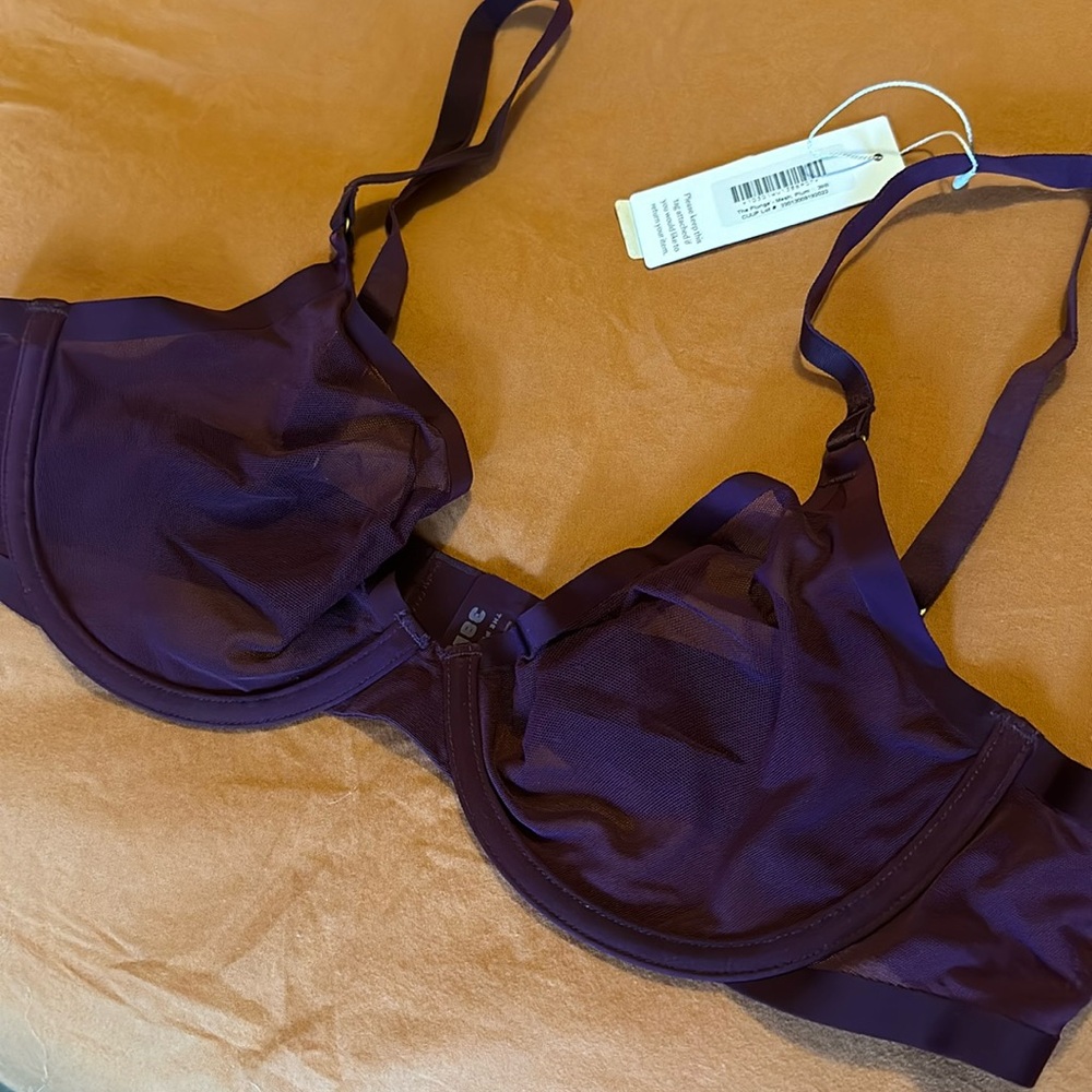 CUUP The Plunge Mesh Bra